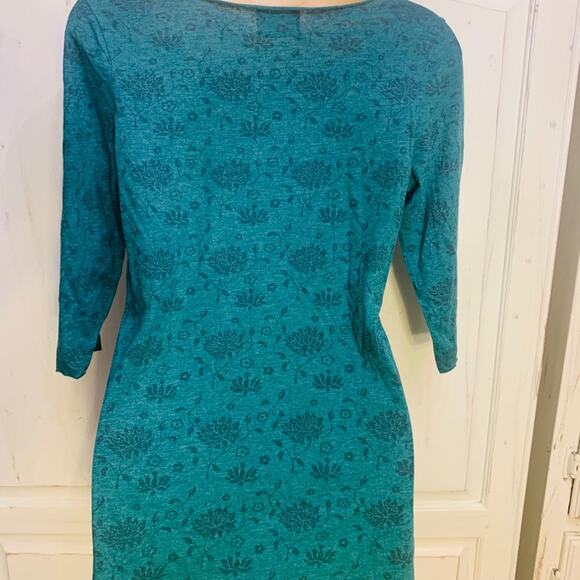 LUCKY BRAND BUDDHA 3/4 SLEEVE YOGA TEE BOHO HIPPIE - Picture 4 of 8